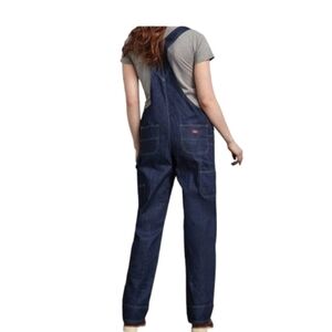 Dickies Denim Bib Carpenter Style Jean Relax Fit Overalls XL